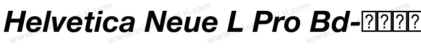 Helvetica Neue L Pro Bd字体转换